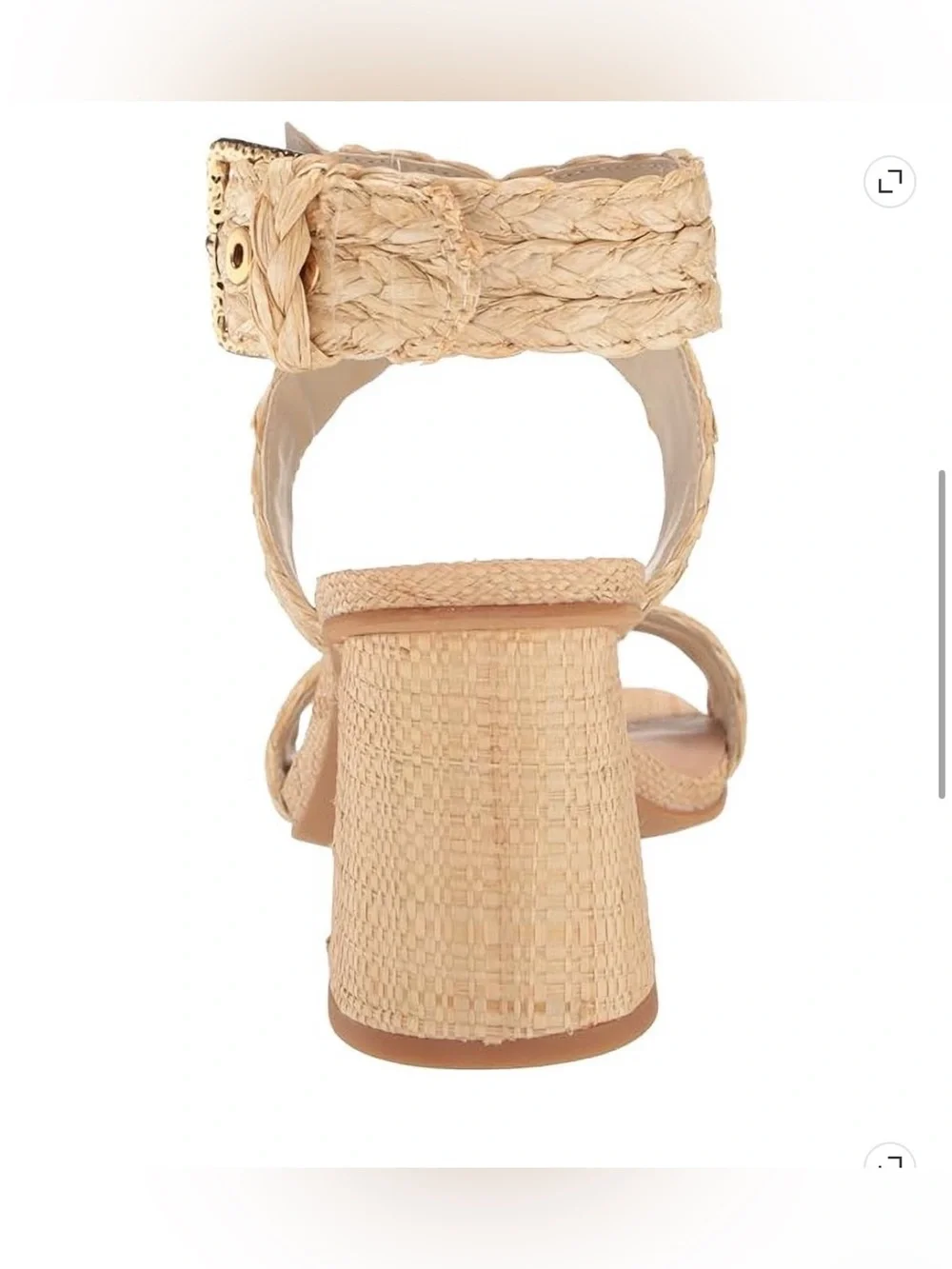 Dolce Vita Braided Natural-Tone Wedge Sandal
